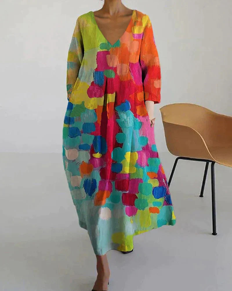 Viola | Farbenfrohes Damen Kleid