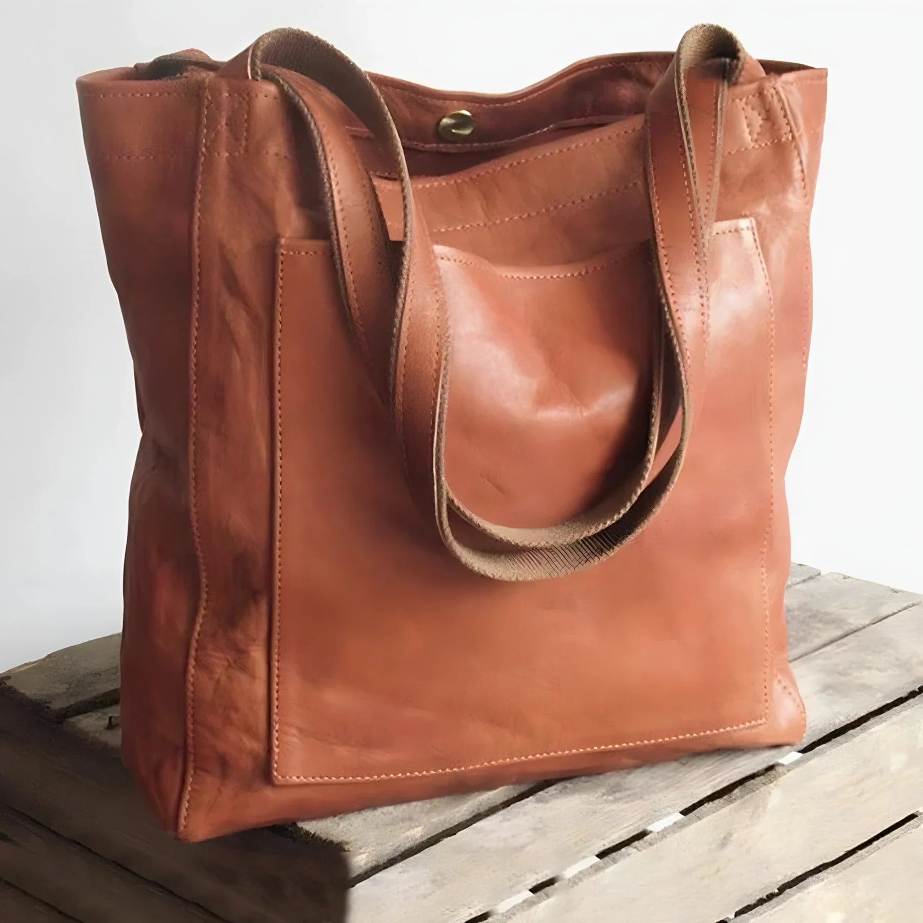 Julia | Klassische Vintage-Lederhandtasche