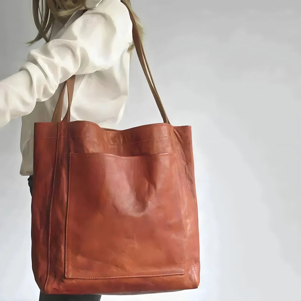 Julia | Klassische Vintage-Lederhandtasche