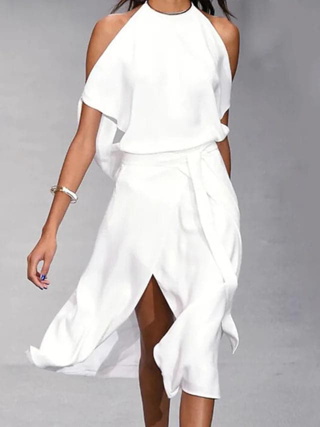Lorena | Schulterfreies Damen Kleid